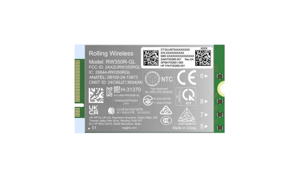 [B8BD3AA] HP 4G LTE-Advanced Pro Cat19 WWAN