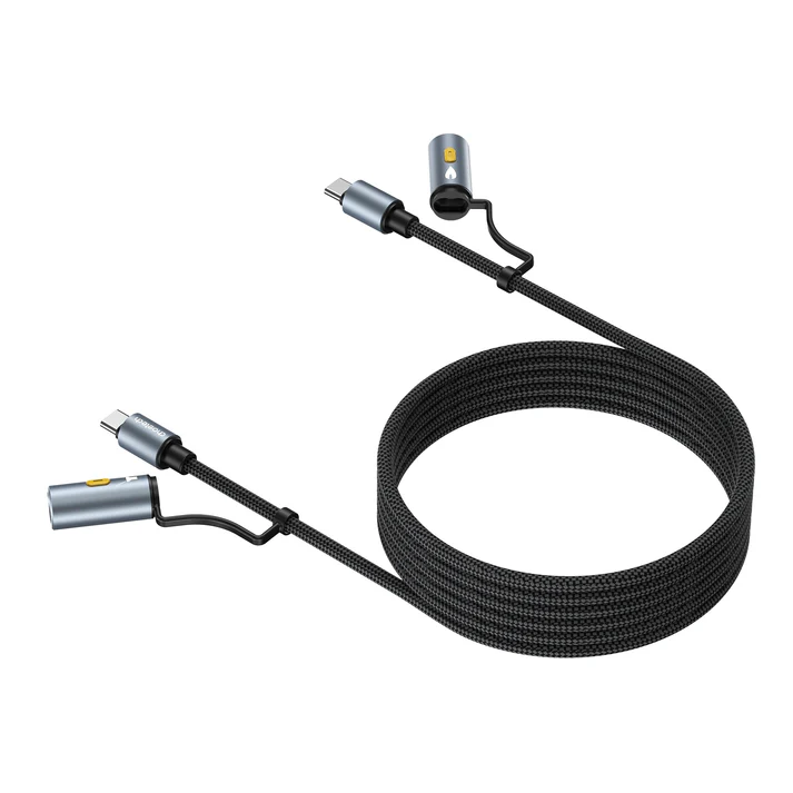 Smart and portable charging cable + cigarette lighter/ light
