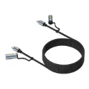 Smart and portable charging cable + cigarette lighter/ light