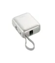 Choetech 10000mAh PD35W Digital Mini Power bank with built in Type-C cable